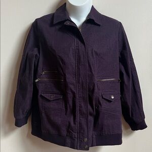 Denim 24/7 Dark Purple Utility Jacket